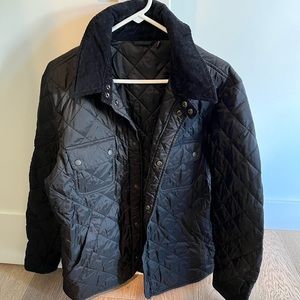 Barbour black quilted jacket